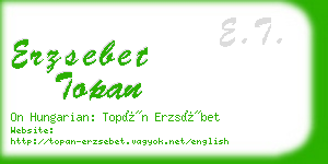 erzsebet topan business card